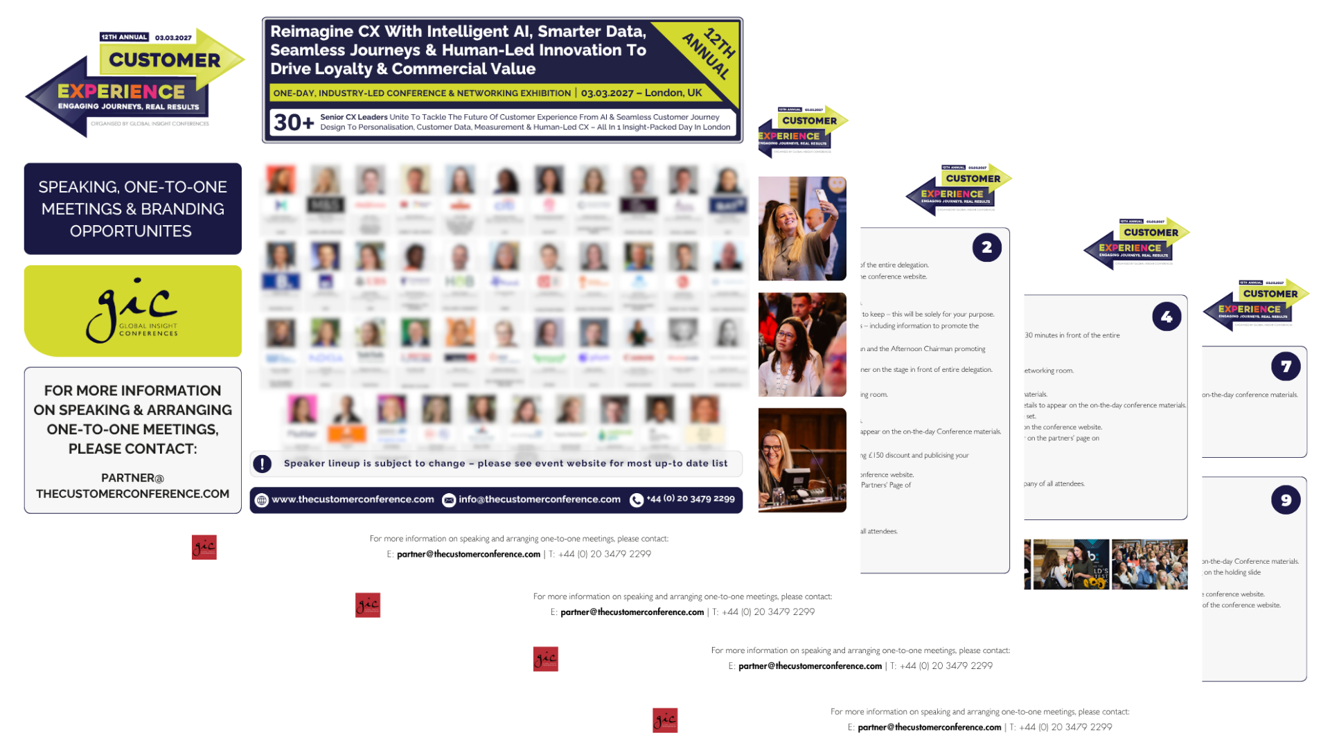 The Customer Experience Conference sponsorship brochure